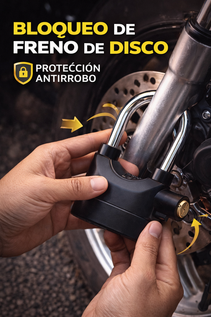Candado Alarma de Motos y Bicicletas y pertencnias