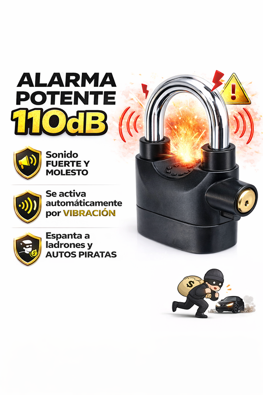 Candado Alarma de Motos y Bicicletas y pertencnias
